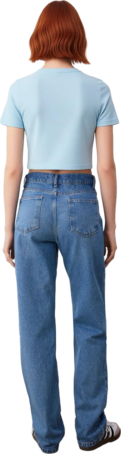 Kadın Wide Leg Denim Pantolon Düşük Bel Fonksiyonel Dayanıklı Kaliteli Konforlu Estetik Şık