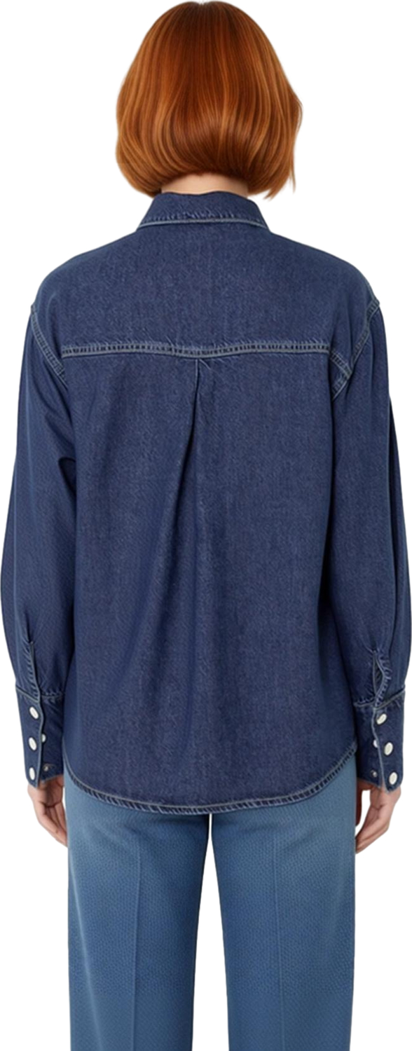 Kadın Oversize Liyosel Denim Gömlek Günlük Kullanımda Ve Rahatlığı Birleştiriyor Dayanıklı