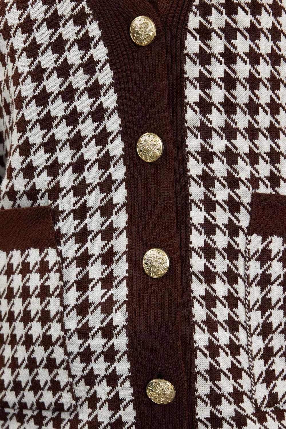 Kadın Modern Tarz Oversize V Yaka Midi Triko Hırka