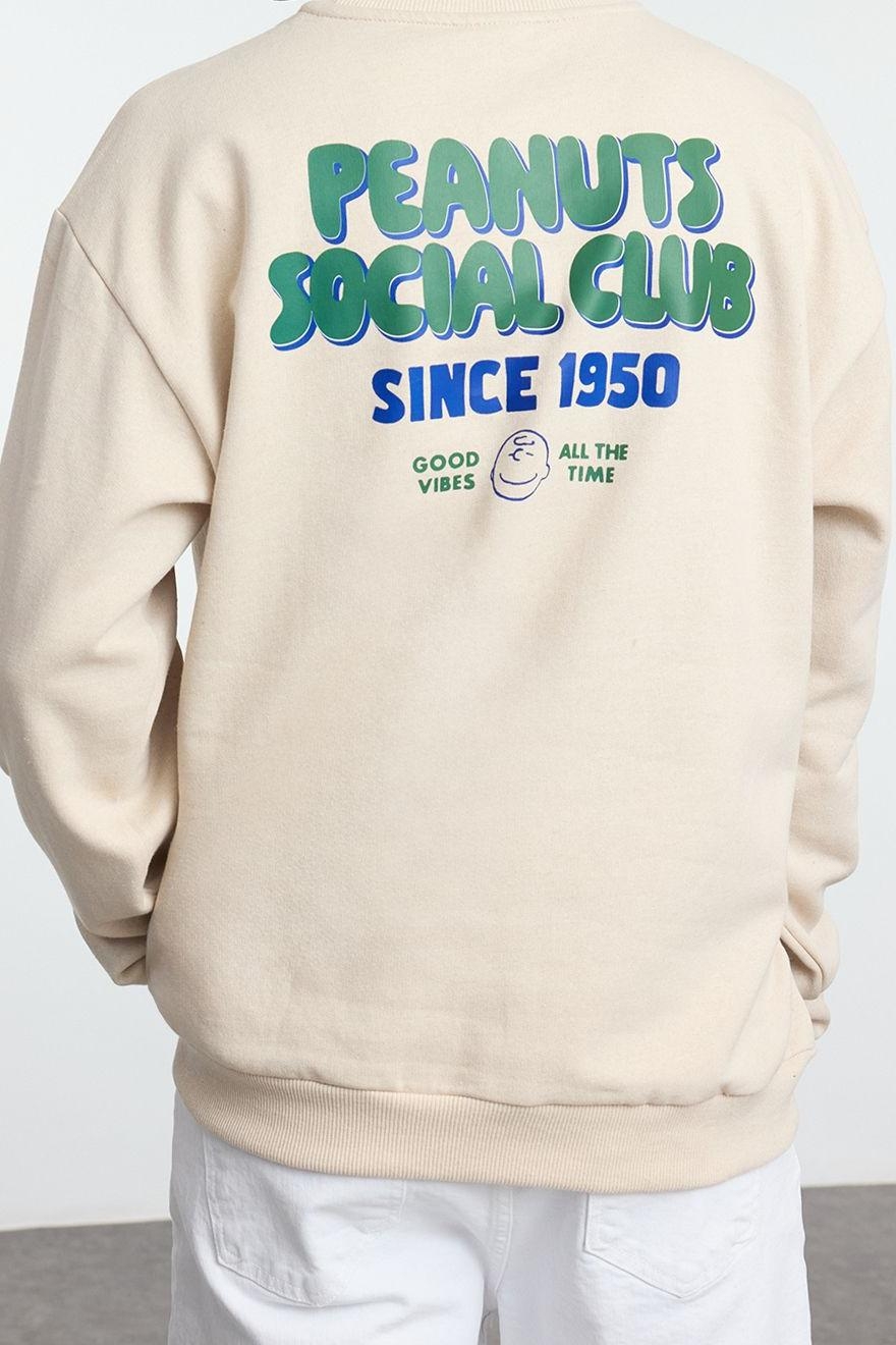Tarz Bol Bisiklet Yaka Standart Kol Regular Unısex Geniş Kesim Sweatshirt