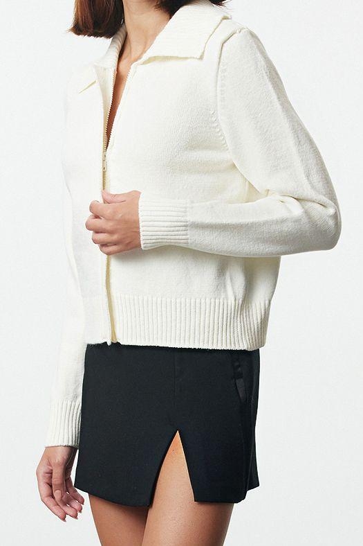 Kadın Modern Tarz Regular Polo Yaka Regular Triko Hırka