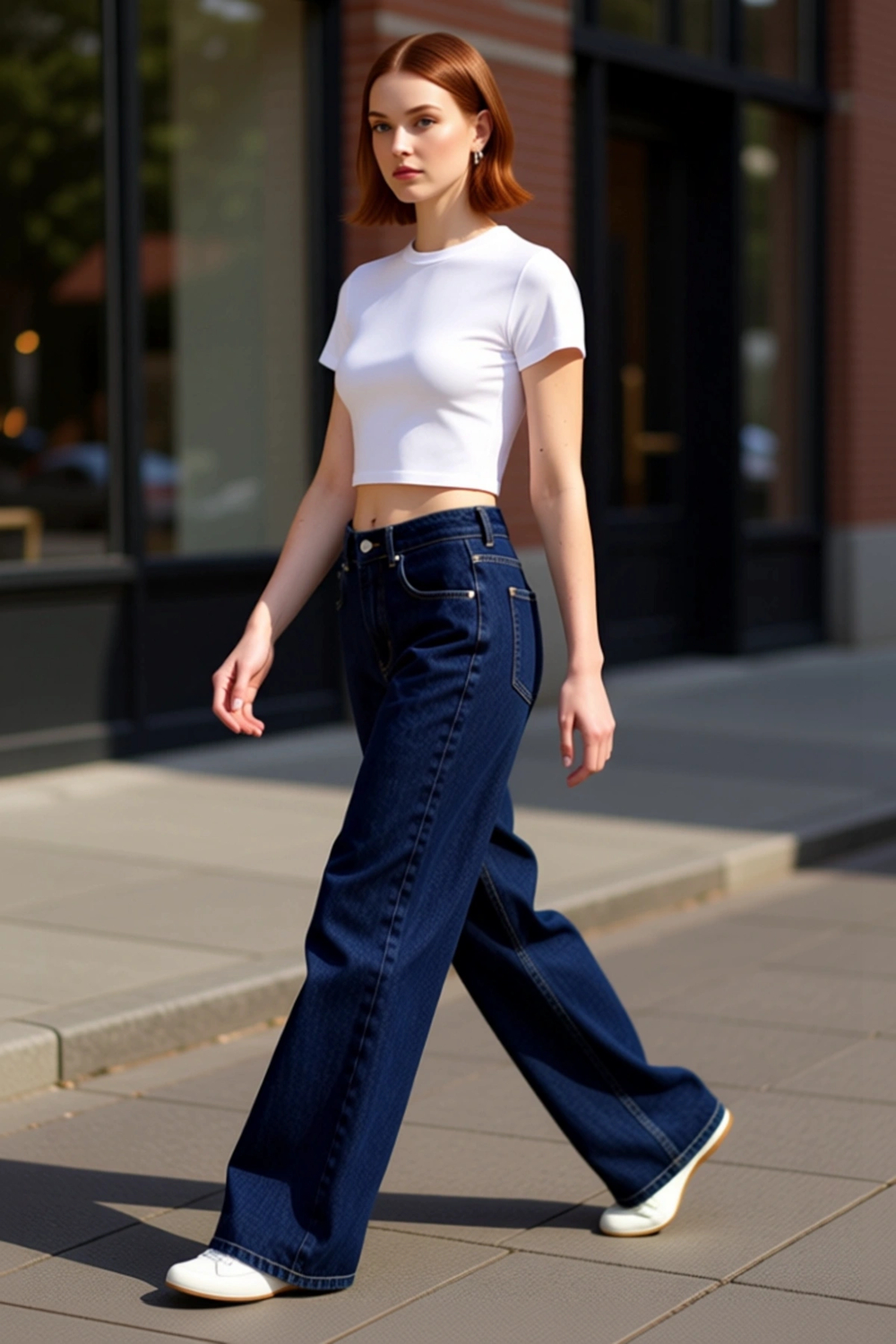 Kadın Wide Leg Denim Pantolon Fonksiyonel Dayanıklı Kaliteli Konforlu Estetik Premium Spor