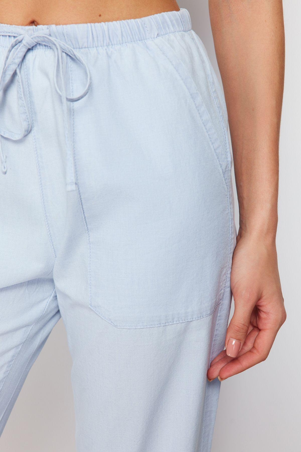 Stil Kadın Moda Denim Kot Pantolon Regular Geniş Paça Beli Lastikli Chambre Yüksek Bel Jeans