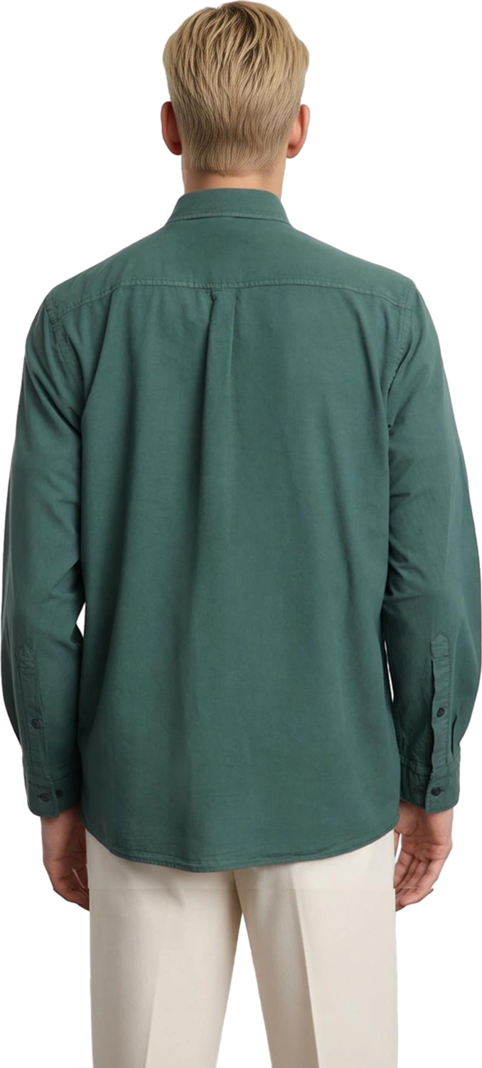 Unisex Günlük Stilin Vazgeçilmezi Regular Fit Pamuklu Keten Görünümlü Gömlek Fonksiyonel Şık