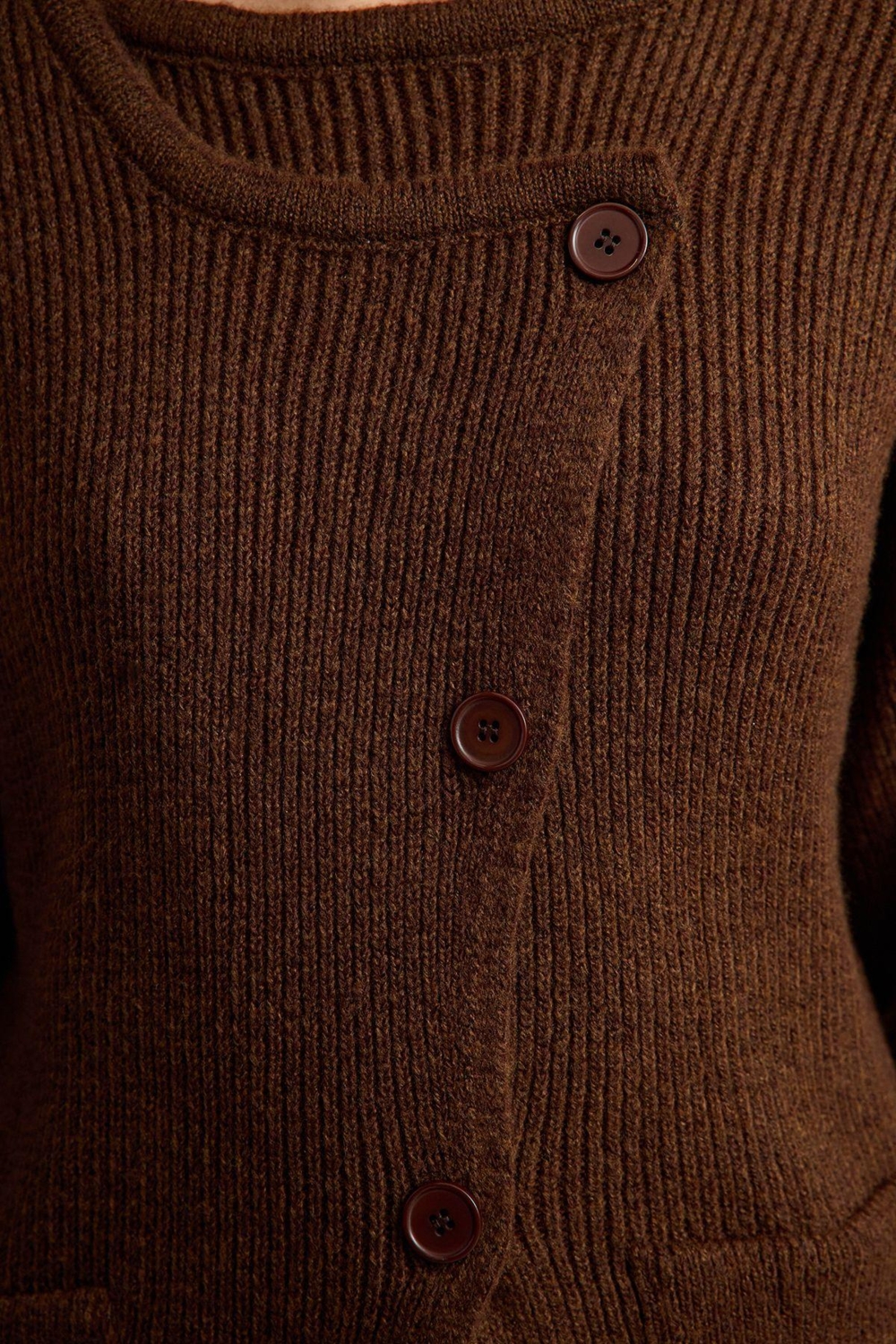 Kadın Modern Tarz Regular Kruvaze Regular Triko Hırka