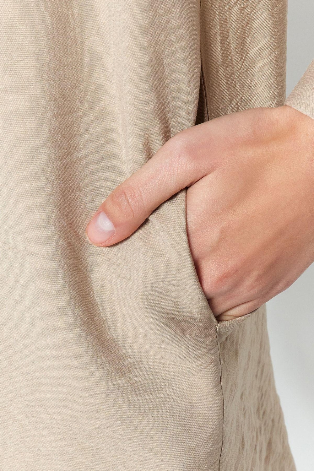 Tarz Kadın Modern Normal Bel Geniş Paça Gömlek Yaka Keten Görünümlü Gömlek-Pantolon Dokuma Takım