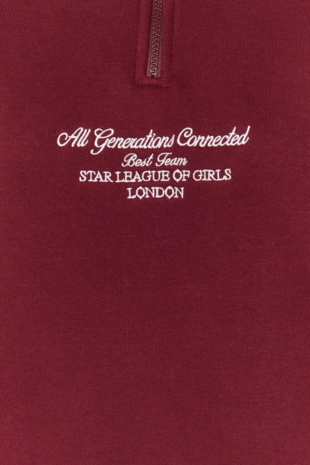 Tarz Bol Fermuarlı Yaka Düşük Kol Uzun Kalın İçi Polarlı Fermuarlı Geniş Kalıp Örme Sweatshirt