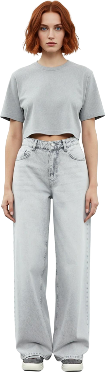 Kadın Açık Palazzo Kesim Denim Pantolon Fonksiyonel Dayanıklı Kaliteli Konforlu Estetik Şık