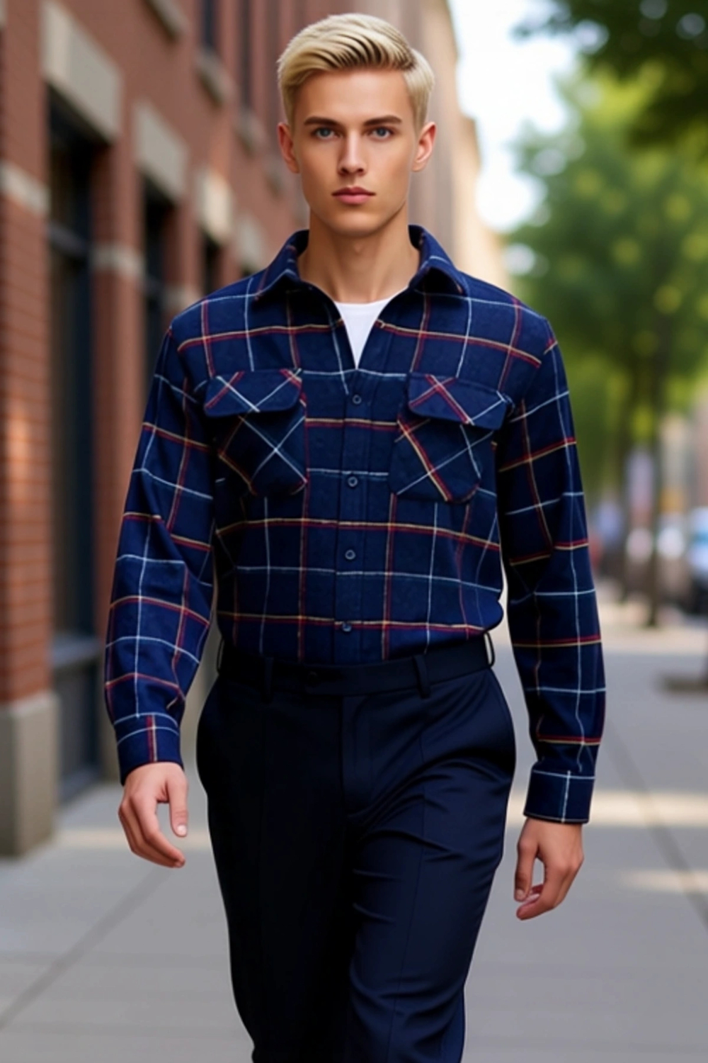 Erkek Kışlık Regular Fit Flanel Dokuma Uzun Kollu Kareli Gömlek Ceket Gün Boyu Konfor Sağlar