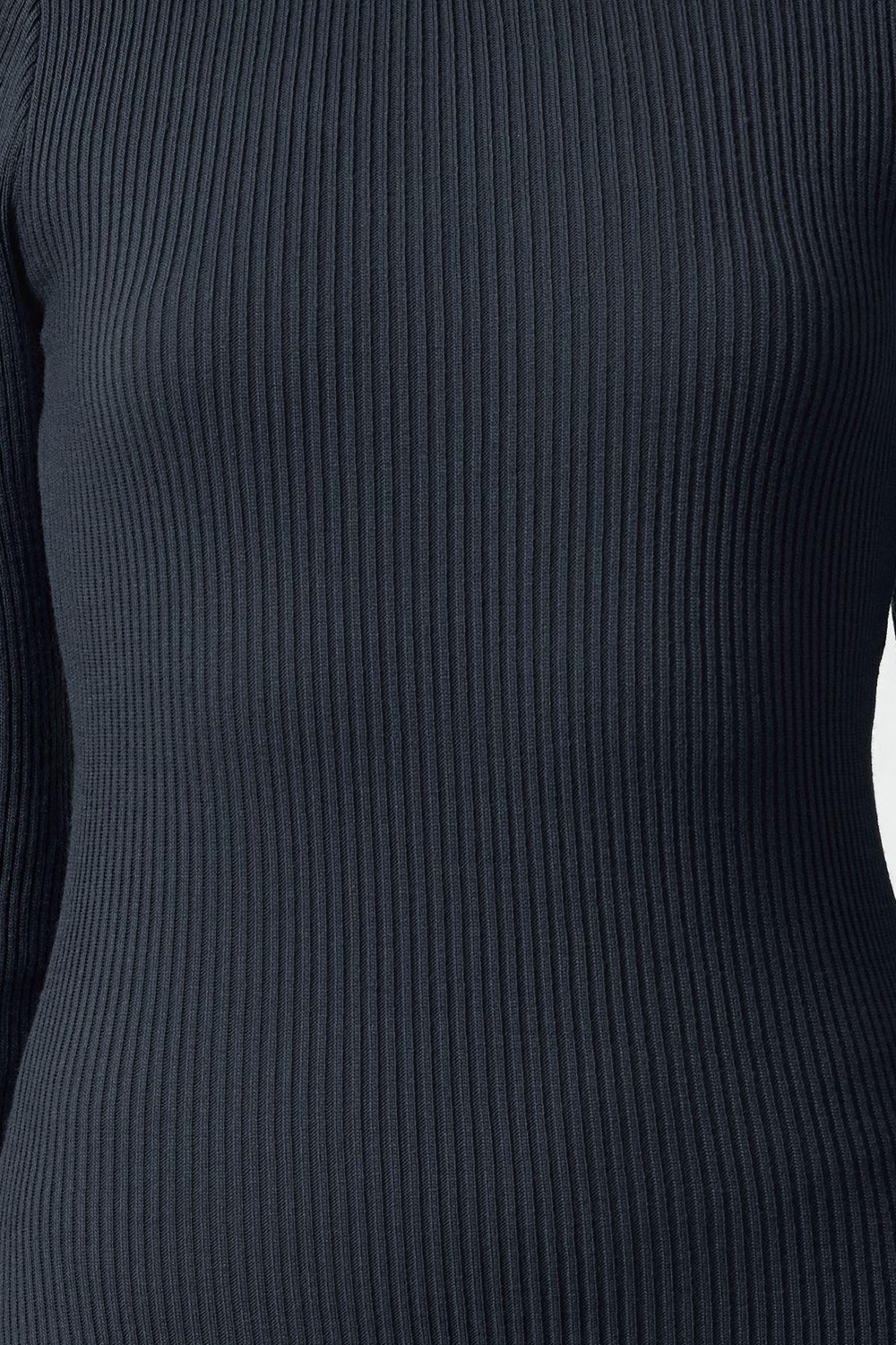 Moda Stil Regular Balıkçı Yaka Midi Boy Triko Basic Elbise