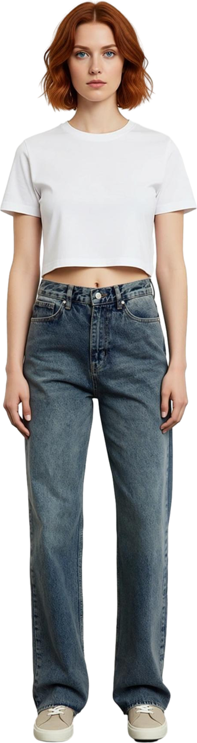 Kadın Denim Pantolon Wide Leg Kesim Günlük Kullanım Fonksiyonel Dayanıklı Kaliteli Estetik