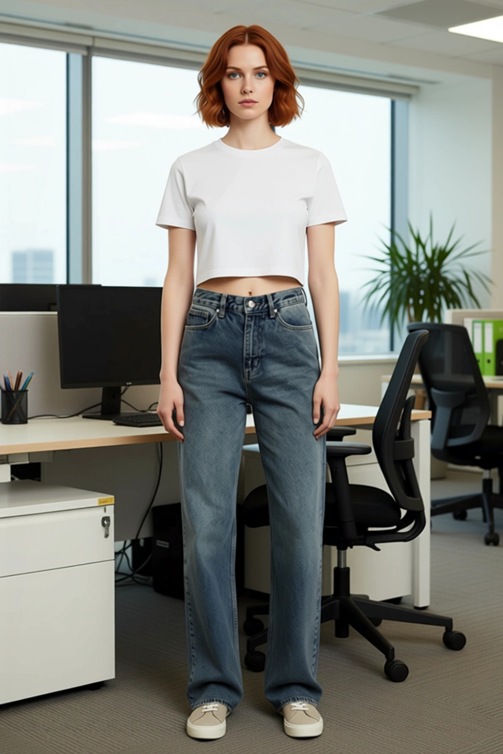 Kadın Denim Pantolon Wide Leg Kesim Günlük Kullanım Fonksiyonel Dayanıklı Kaliteli Estetik