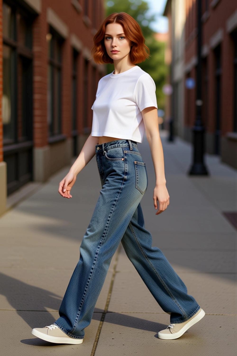 Kadın Denim Pantolon Wide Leg Kesim Günlük Kullanım Fonksiyonel Dayanıklı Kaliteli Estetik