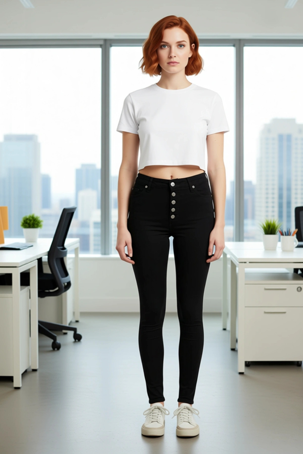 Kadın Yüksek Bel Düğmeli Esnek Skinny Jean Fonksiyonel Dayanıklı Kaliteli Konforlu Estetik