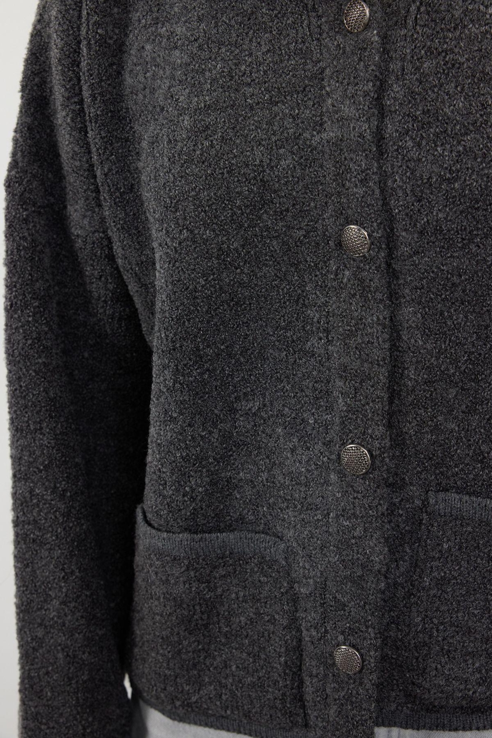 Kadın Modern Tarz Oversize Polo Yaka Regular Triko Hırka