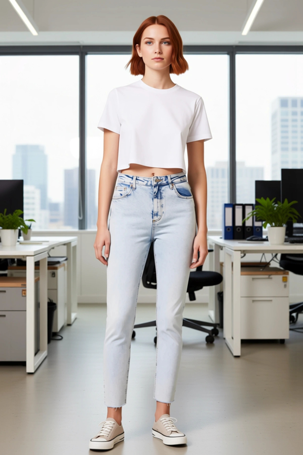 Kadın Açık Yüksek Bel Mom Kesim Denim Pantolon Fonksiyonel Dayanıklı Kaliteli Konforlu Şık