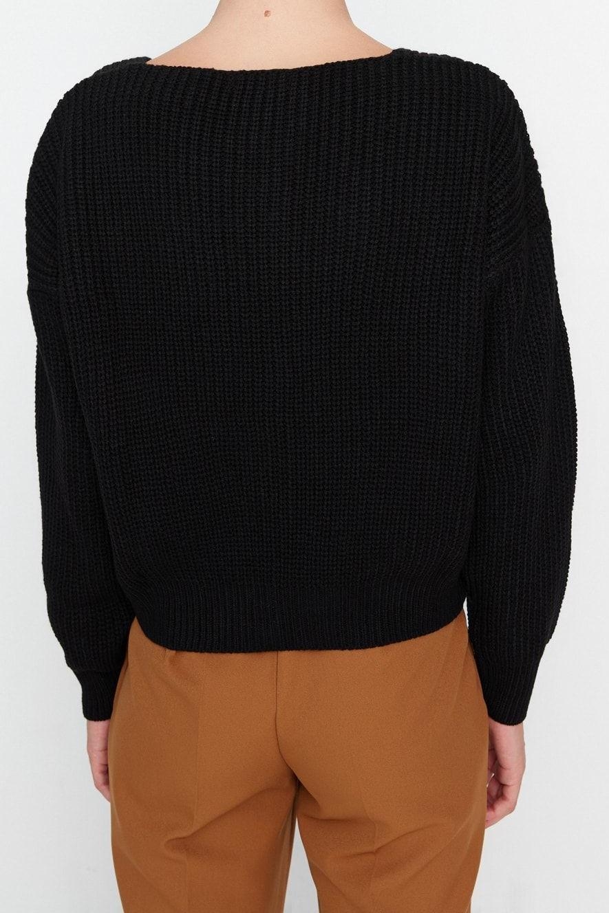 Kadın Modern Tarz Oversize V Yaka Regular Triko Hırka