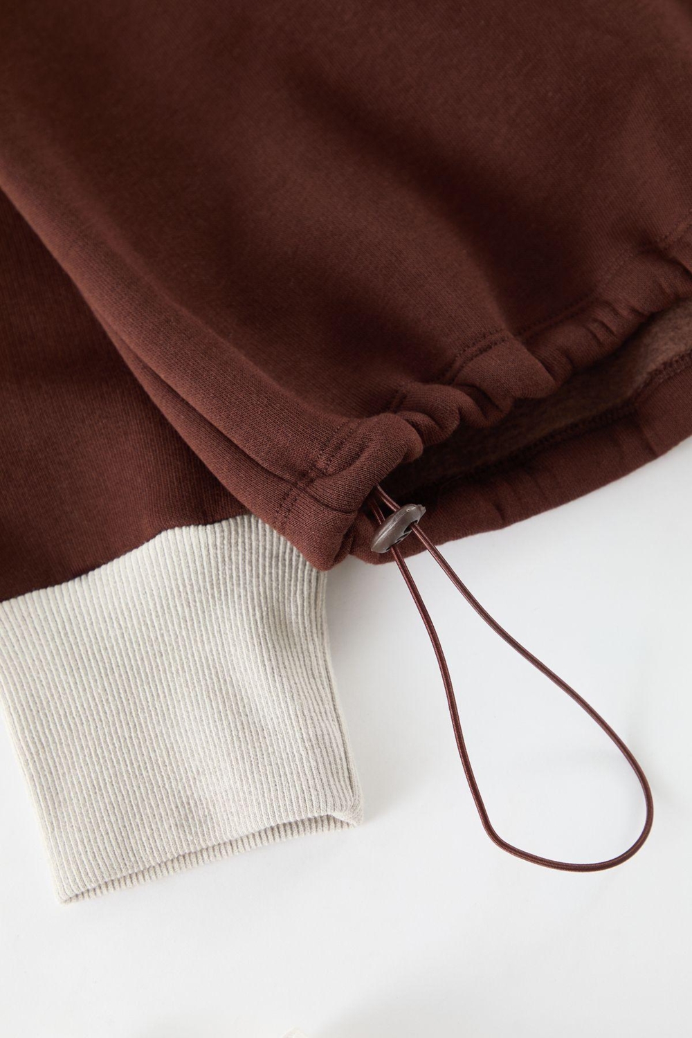 Büyük Beden Tarz Relaxed Kapüşonlu Düşük Kol Regular Örme Sweatshirt