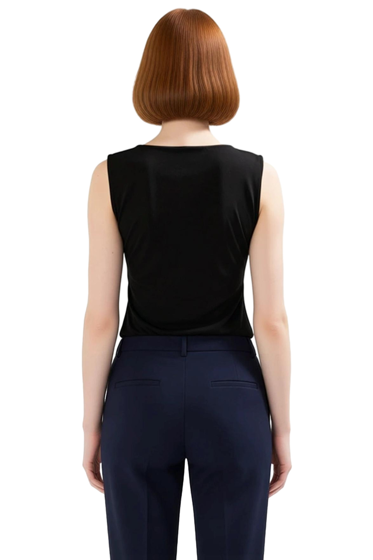 Kadın Nakışlı Fitted V Yaka Örme Bluz Günlük Stil Uzun Ömürlü Özel Tasarım Konforlu Kesim