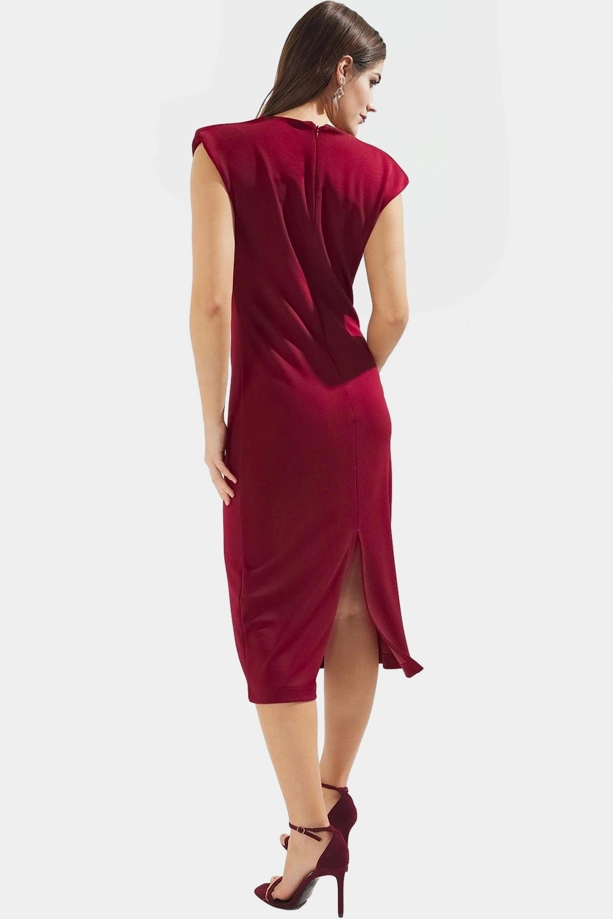 Kadın Midi Elbise Bodycon Kalıp Örme Kumaş Günlük Ve Özel Günler İçin Yaz Aylarının Vazgeçilmezi