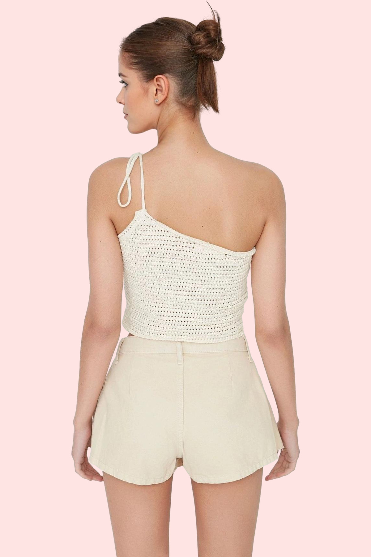 Kadın Moda Denim Şort Etek Pileli Kısa Boy Pamuklu Yazlık Günlük Kullanım Yazlık Şort