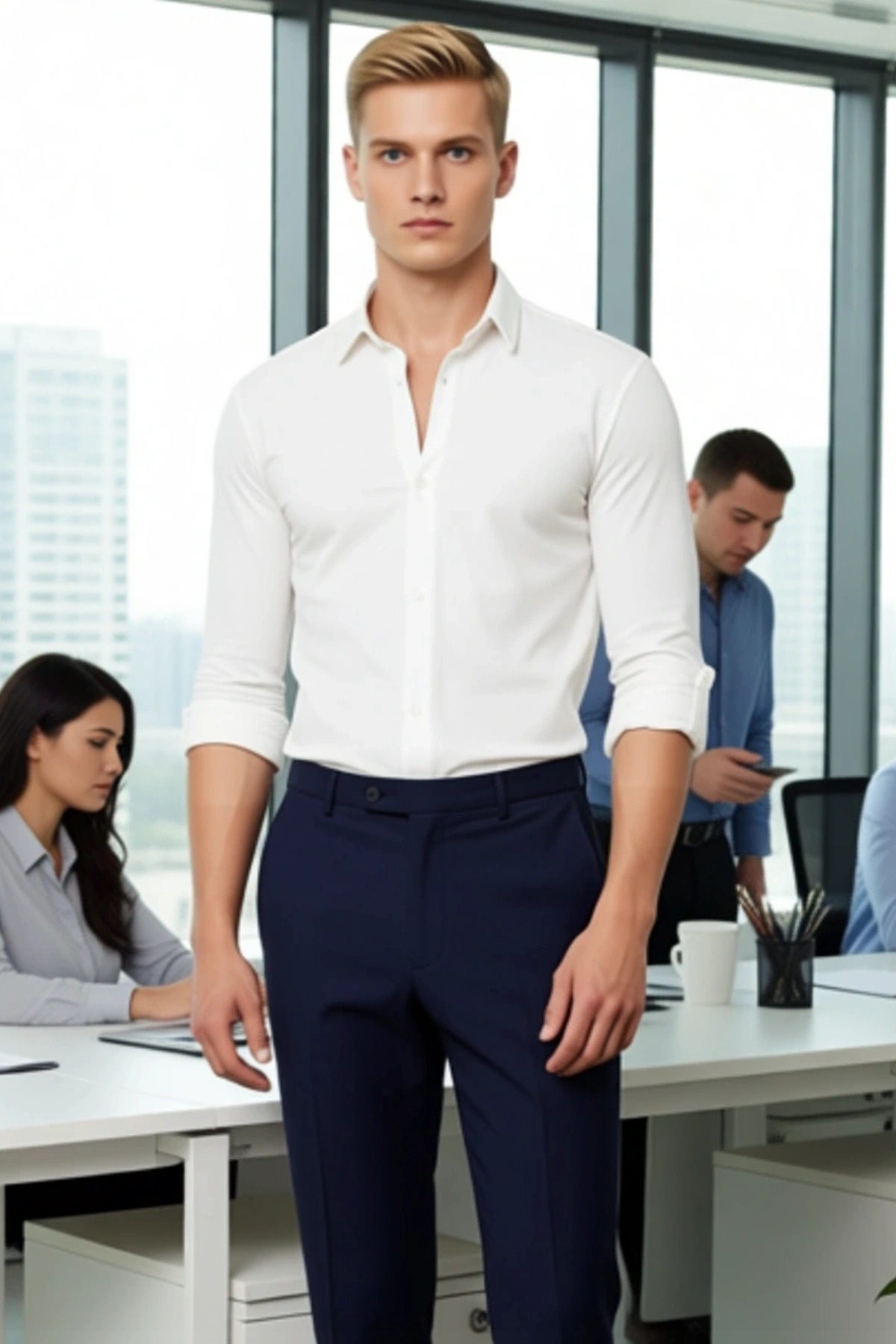 Erkek Slim Fit Gömlek Yaka Apoletli Örme Pike Gömlek Modern Şıklık Sunar Giyim Fonksiyonel