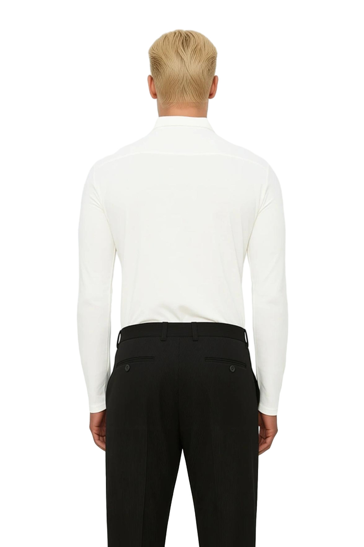Erkek Slim Fit Gömlek Yaka Apoletli Örme Pike Gömlek Modern Şıklık Sunar Giyim Fonksiyonel