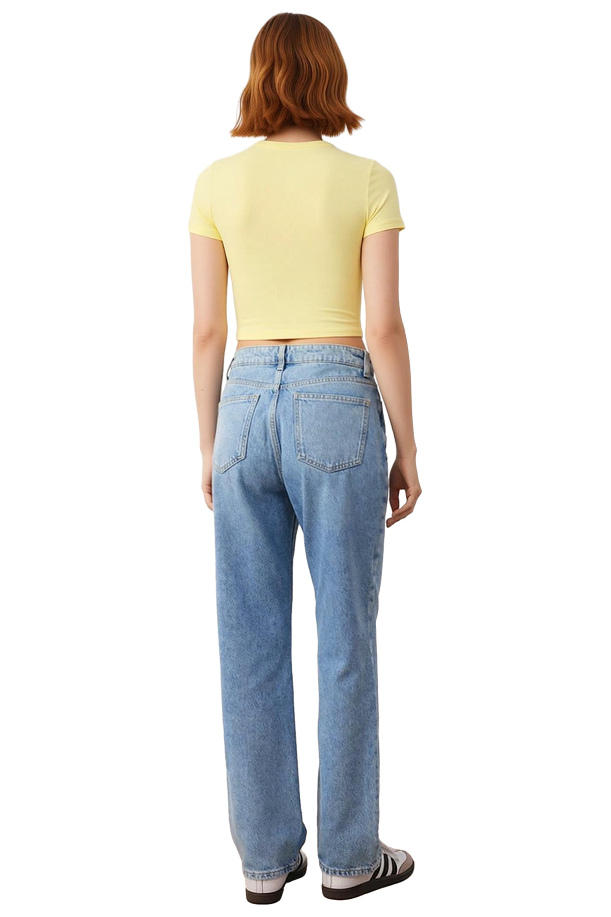 Kadın Straight Kesim Denim Pantolon Fonksiyonel Dayanıklı Kaliteli Konforlu Estetik Modern