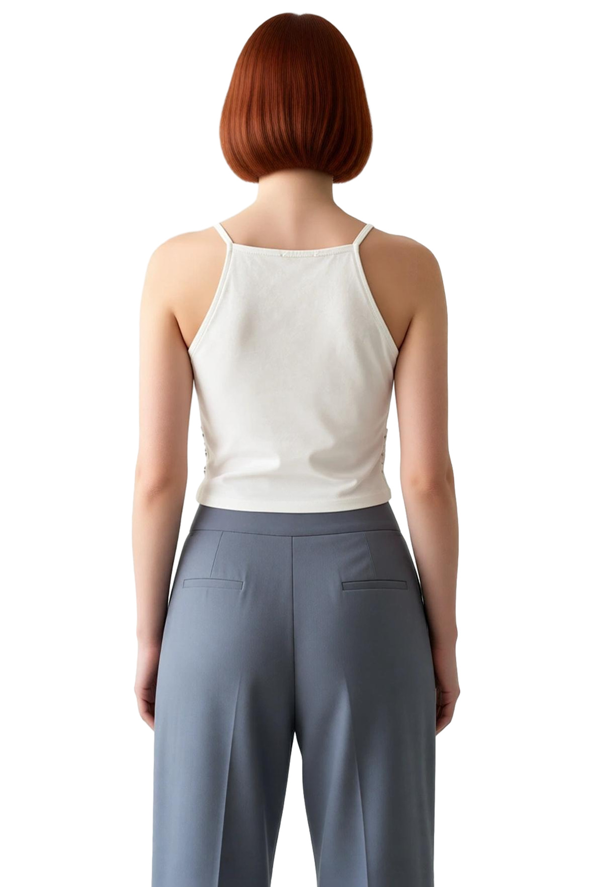 Yazlık Kroşe Detaylı Pamuklu Crop Bluz Rahat Günlük Stil Konforlu Kesim Dayanıklı Malzeme