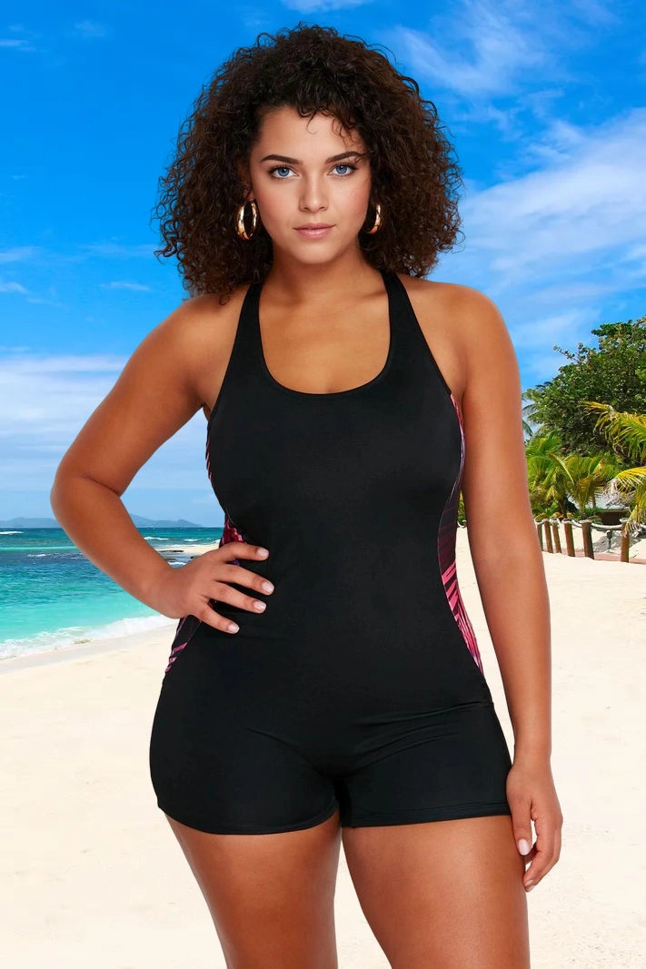 Alternative view of Konforlu Plus Size Mayo Tasarım Büyük Beden Esnek Kumaş Ergonomik Kesim Premium Kalite