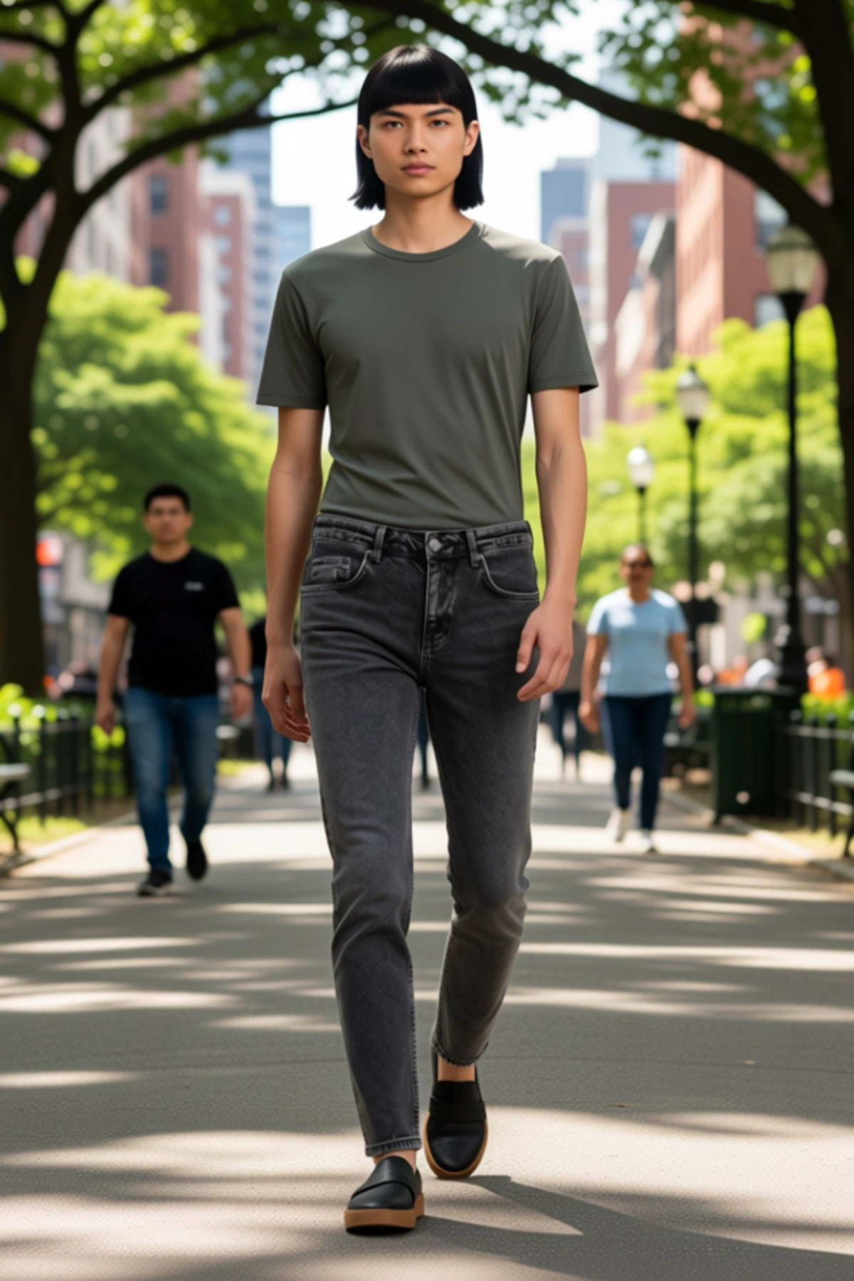 Erkek Moda Pamuk Regular Fit Denim Pantolon Rahat Kalıp Günlük Kombinler Mevsimlik Kullanım