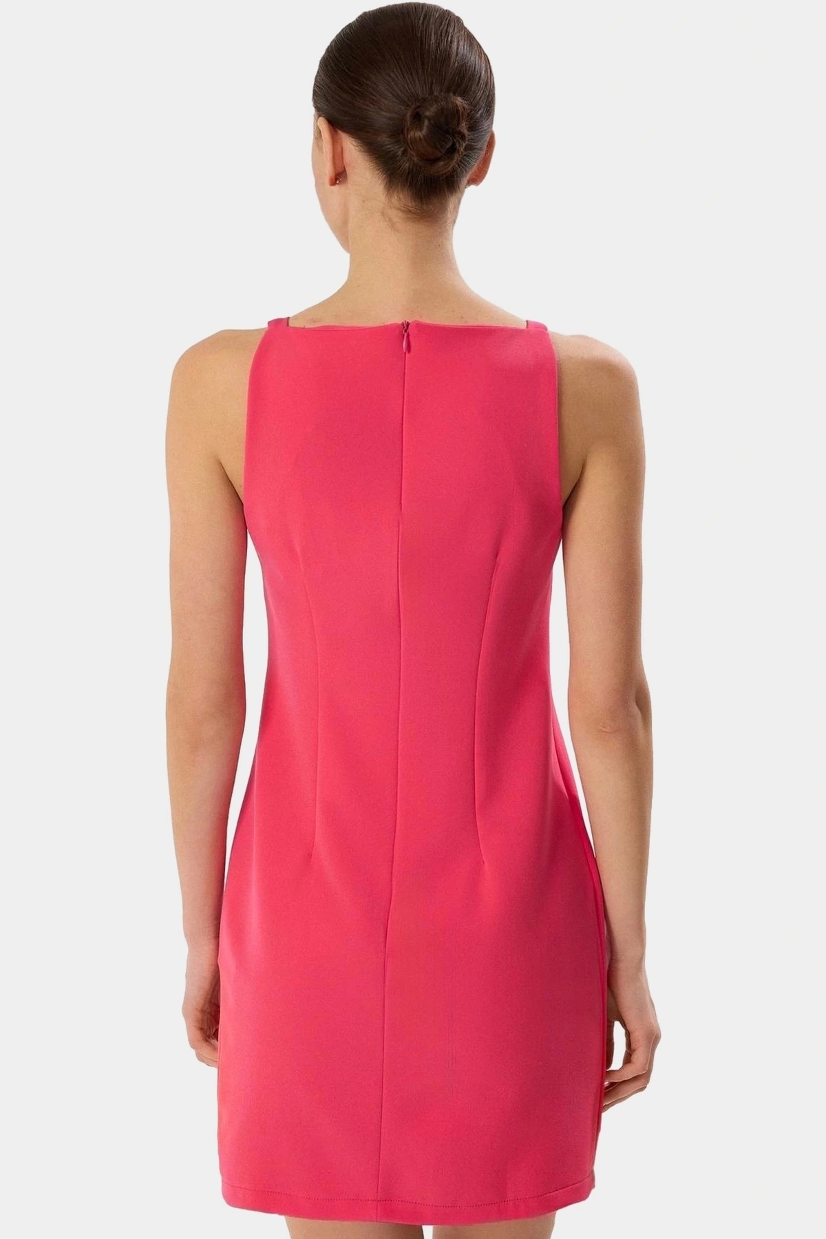 Kadın Mini Elbise Şık Shift Finike Dokuma Yazlık Kısa Rahat Kesim Yaz Aylarının Vazgeçilmezi