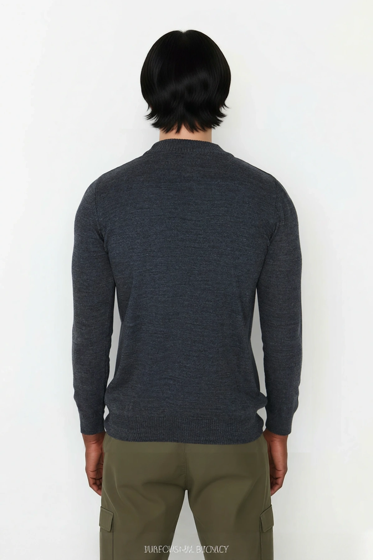 Erkek Fitted Yarım Balıkçı Yaka Triko Kazak Basic Koleksiyon Kış Stilinize Konforlu Bir Dokunuş