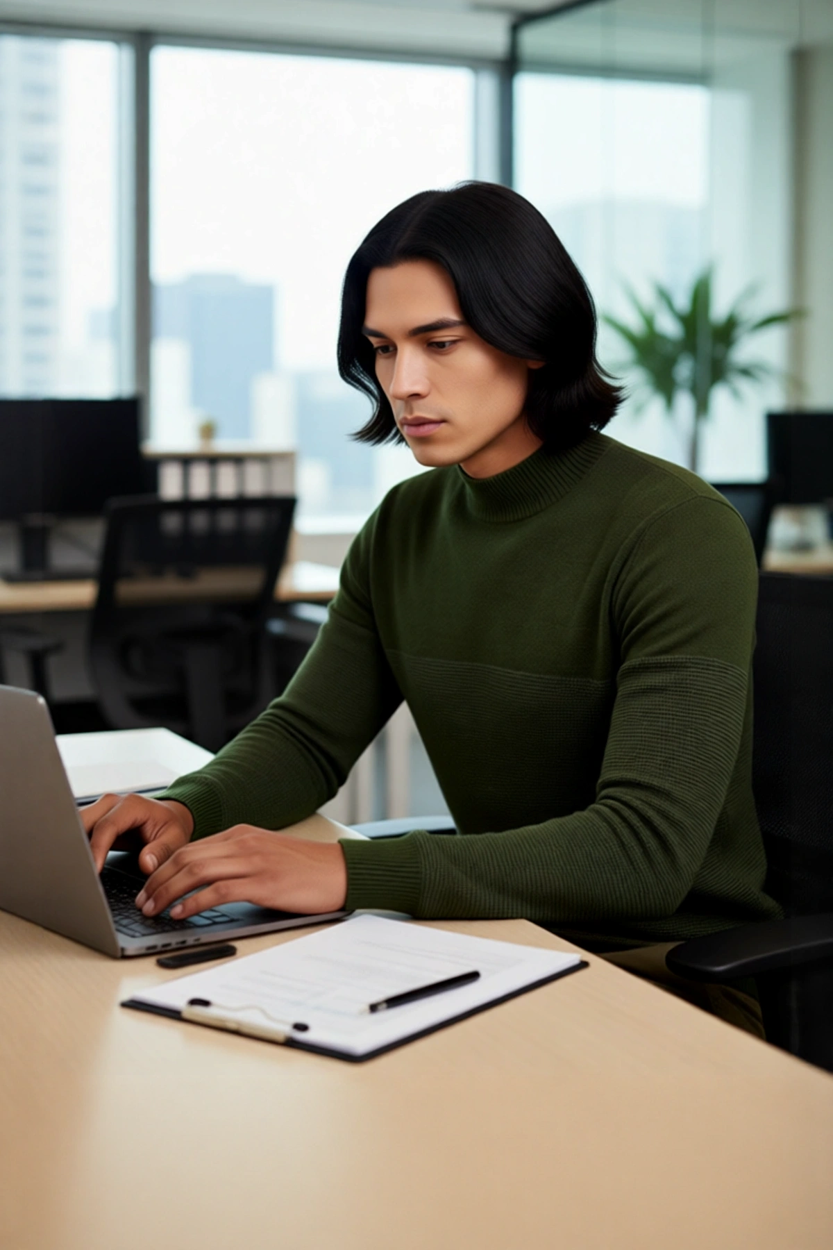 Erkek Dokulu Dik Yaka Triko Kazak Slim Fit Kesimiyle Kış Aylarına Modern Dokunuşlar Katın Kaliteli
