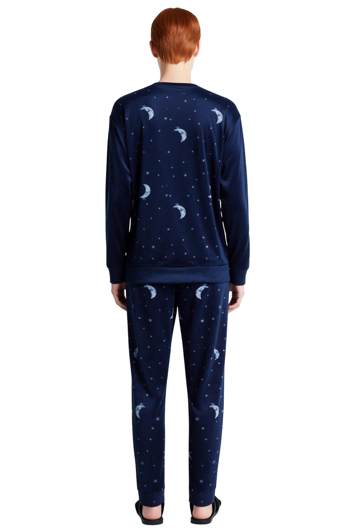 Kadife Kedi Nakışlı Pijama Takımı Kadın Fonksiyonel Dayanıklı Kaliteli Konforlu Estetik Şık