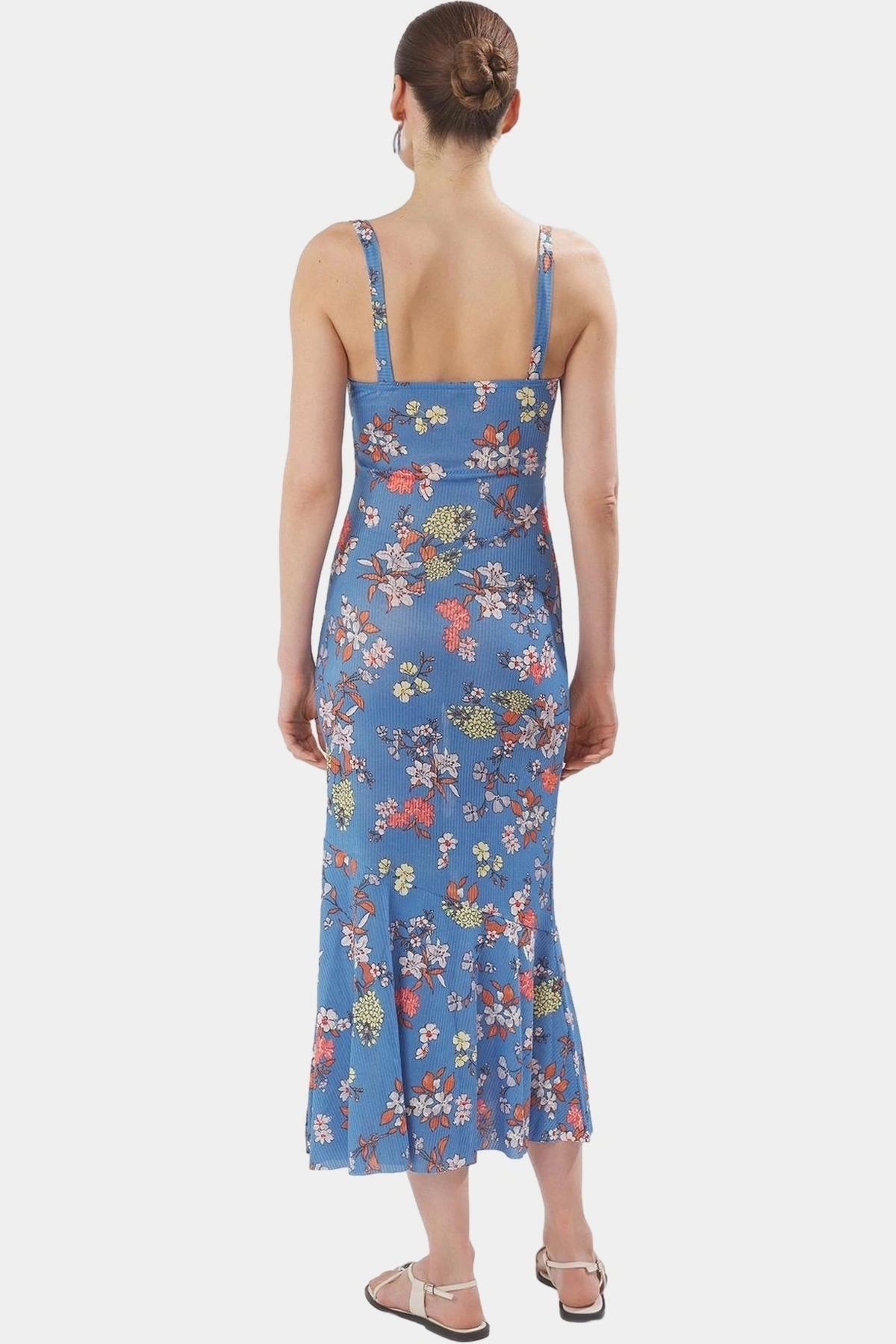 Kadın Maxi Elbise Çiçekli Desen Bodycon Kalıp Yazlık Rahat Günlük Yaz Aylarının Vazgeçilmezi