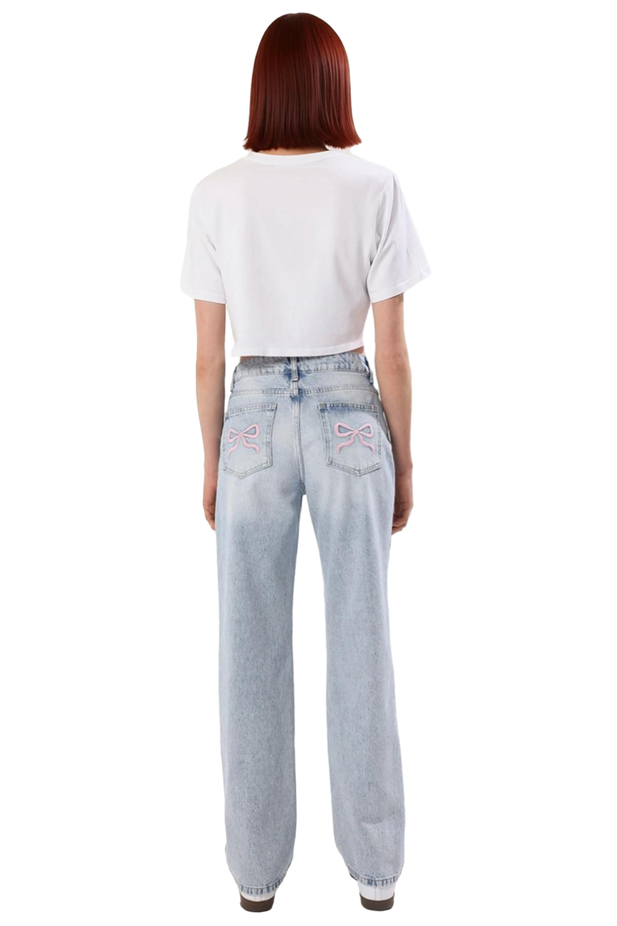 Kadın Moda Wide Leg Jean Düşük Bel Pamuklu Günlük Kombinler Hafta Sonu Mevsimlik Kullanım