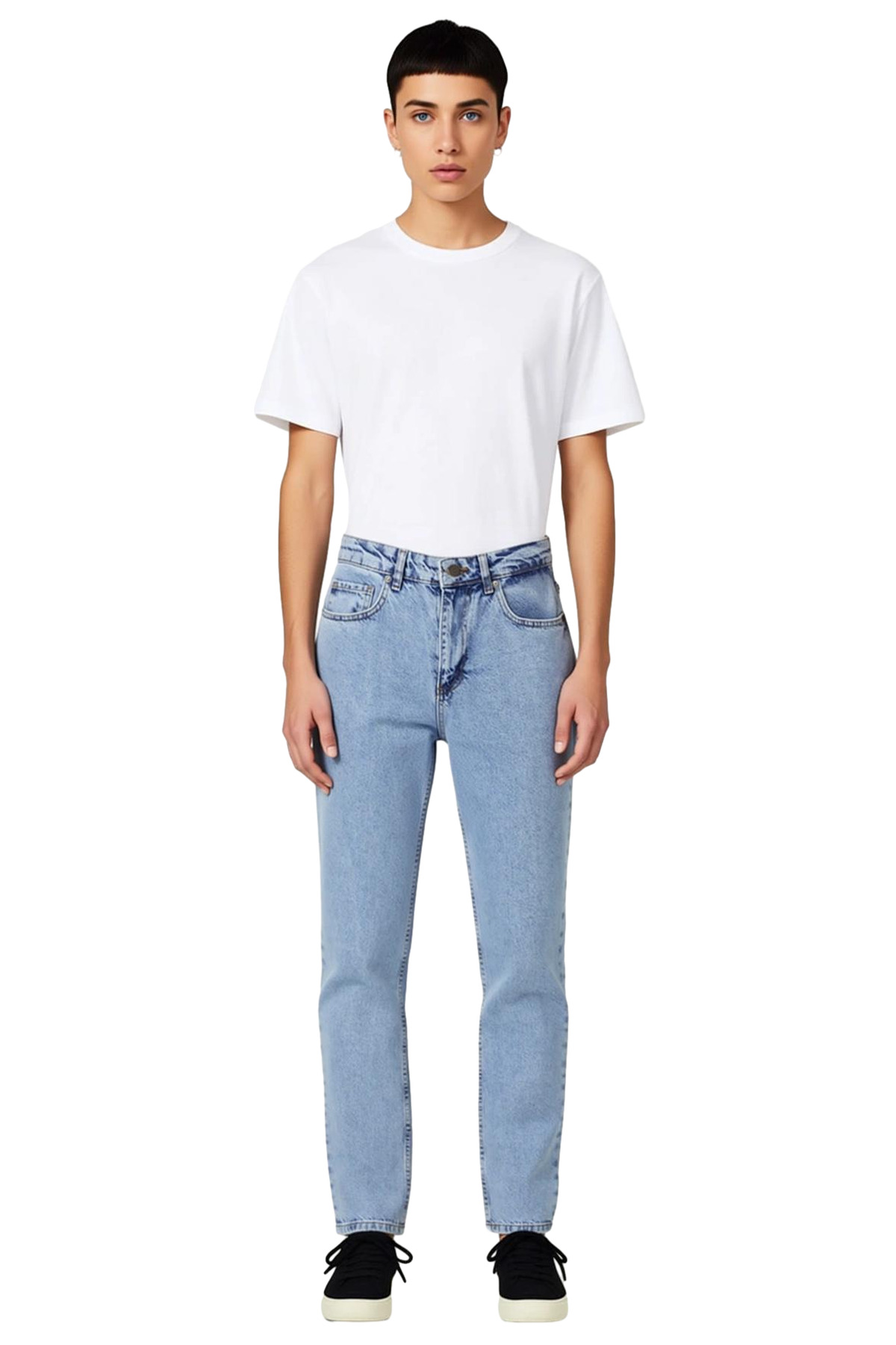 Erkek Moda Denim Kot Pantolon Pamuk Relaxed Fit Günlük Kullanım Hafta Sonu Mevsimlik Kullanım