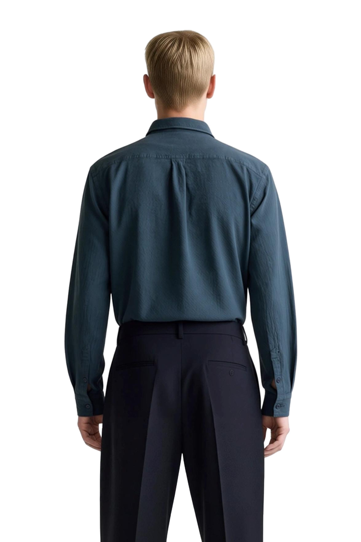 Erkek Slim Fit Dokulu Gömlek Fonksiyonel Dayanıklı Kaliteli Konforlu Estetik Premium Rahat