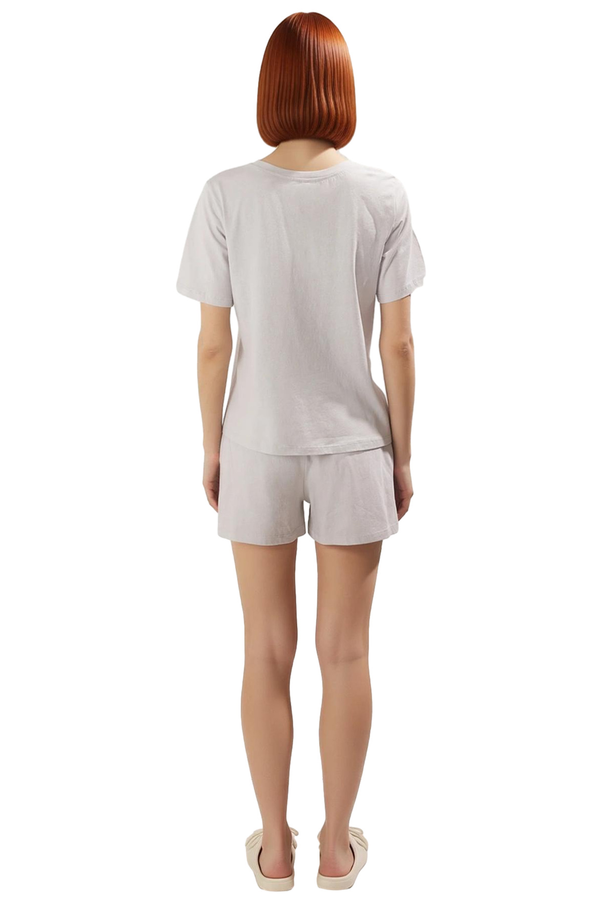 Kadın %100 Pamuklu Rahat Pijama Takımı Yazlık Şortlu Kaliteli İşçilik Seçkin Malzeme
