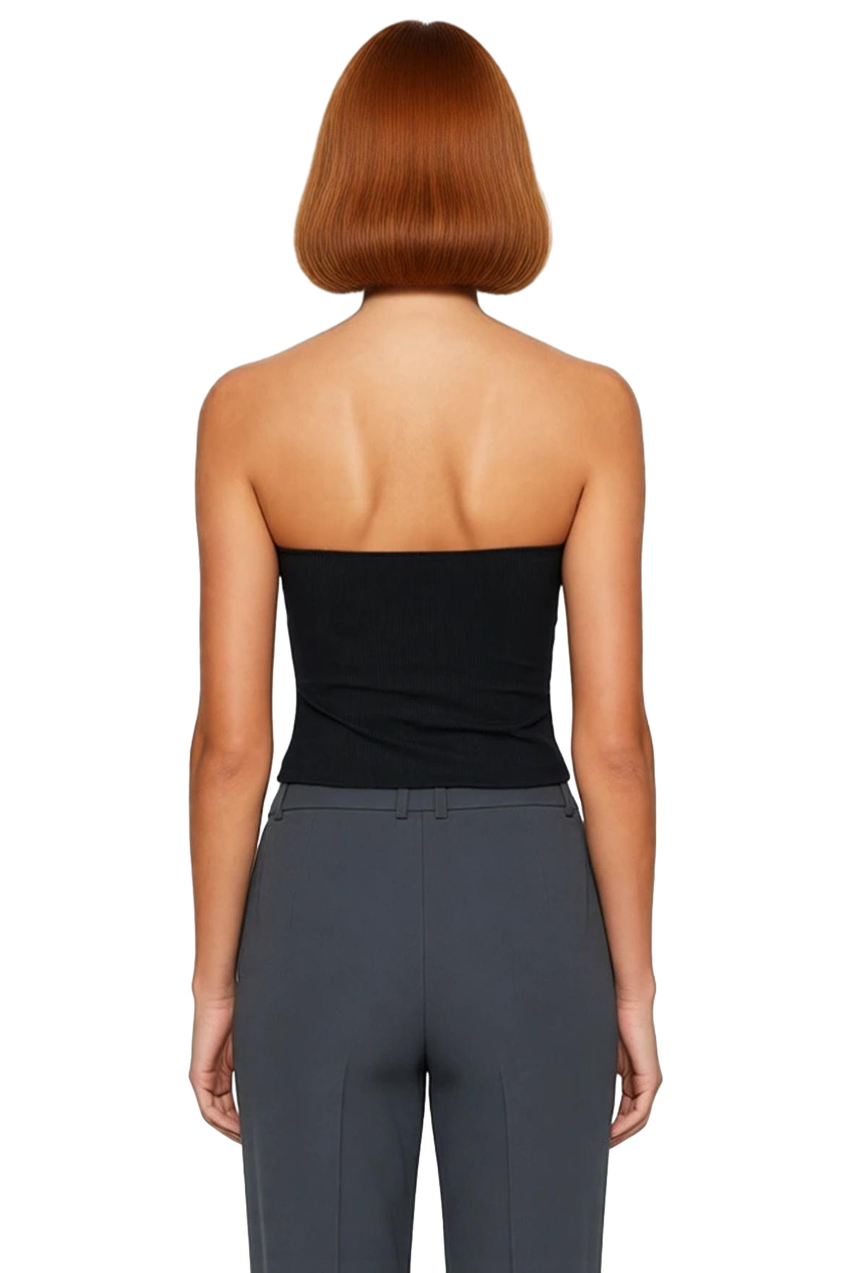 Crop Bluz İnce Askılı Kare Yaka Dokuma Polyester Yazlık Kaliteli İşçilik Trend Tasarım