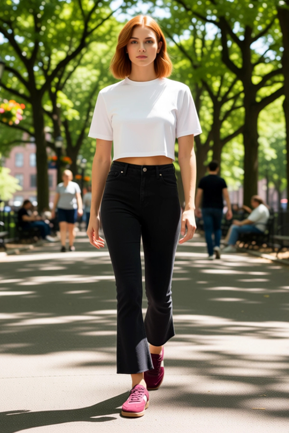 Kadın Moda Yüksek Bel Geniş Paça Denim Flare Jean Kemersiz Casual Günlük Mevsimlik Kullanım