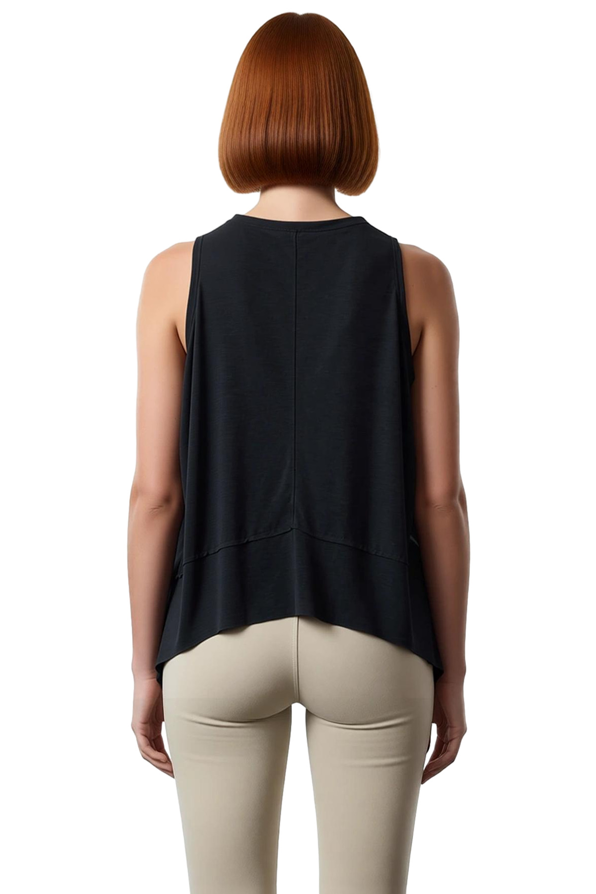 Kadın Spor Yoga Üstü Micro Örme Polyester Bluz Zarifane Tasarım Trend Şık Görünüm