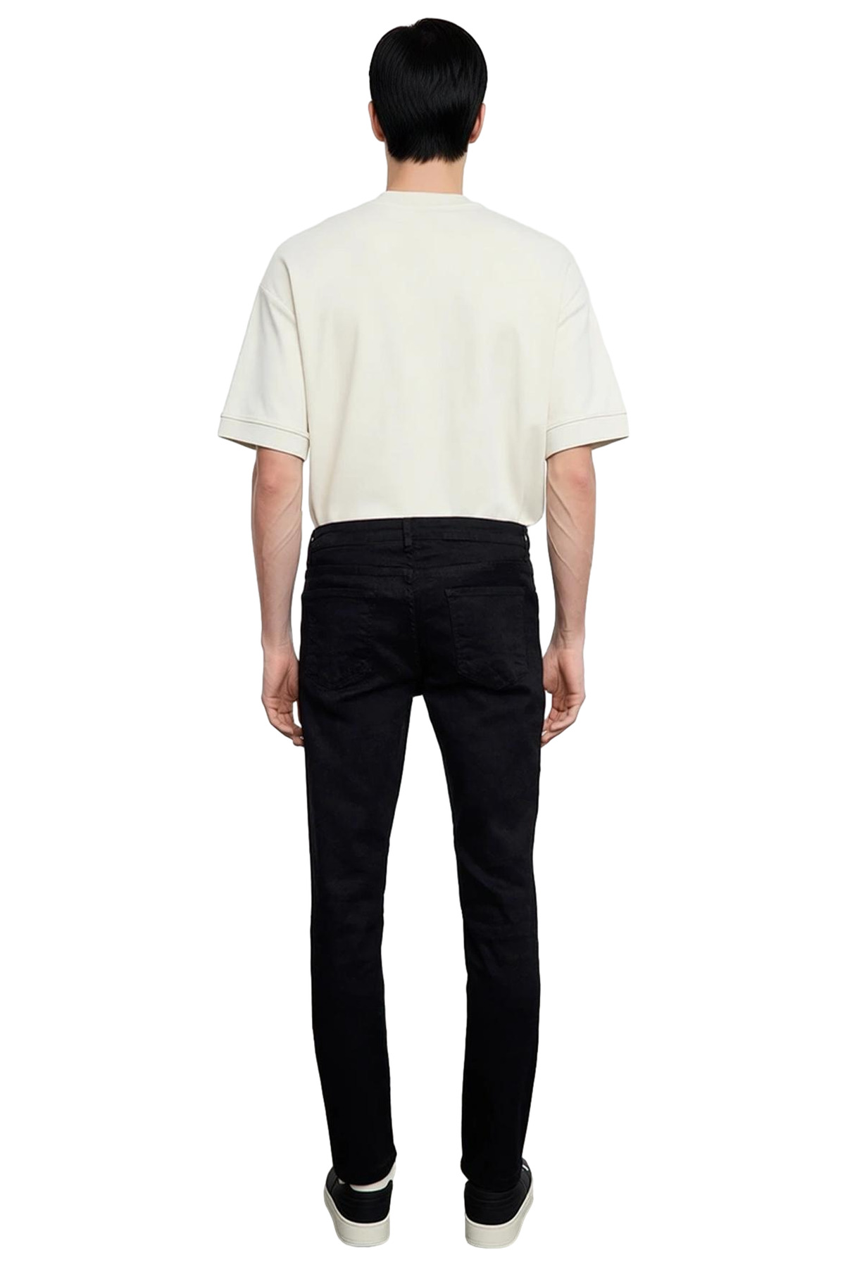 Erkek Moda Skinny Fit Denim Kot Pantolon Stretch Kumaş Günlük Kullanım Mevsimlik Kullanım