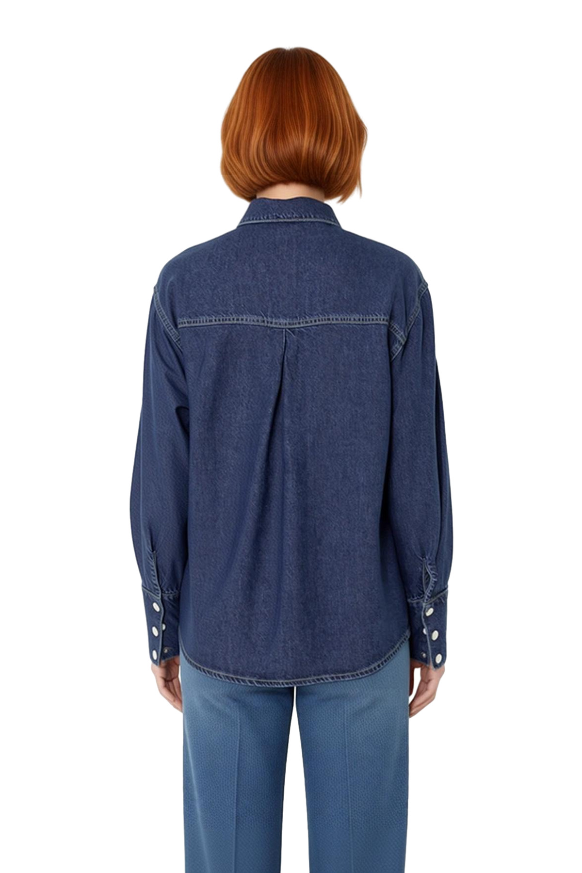 Kadın Oversize Liyosel Denim Gömlek Modern Gardıropların Zamansız Ve Fonksiyonel Üyesi Oluyor