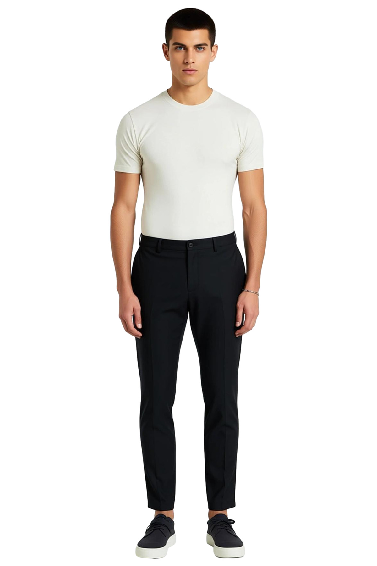 Erkek Moda Chino Pantolon Boru Paça Slim Fit İtalyan Kesim Günlük Ve İş Hayatı Kullanım