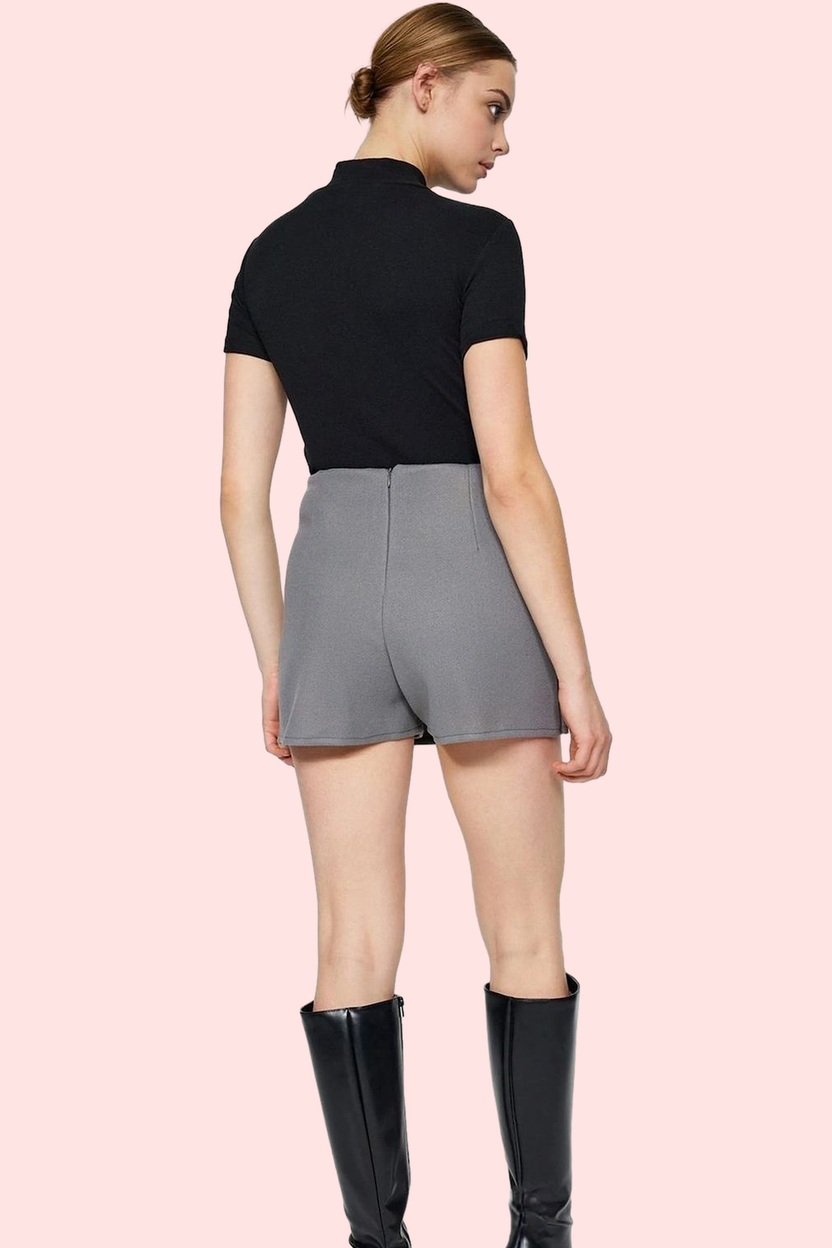 Kadın Moda Şort Etek Geniş Paça Dokuma Yazlık Şort Günlük Kullanım Modern Tasarım