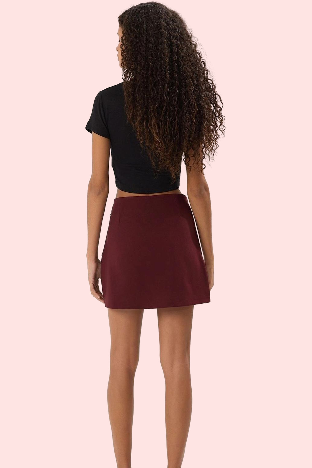 Kadın Moda Mini Şort Etek Finike Dokuma Yüksek Bel Günlük Kombinler Hafta Sonu Kaliteli Malzeme