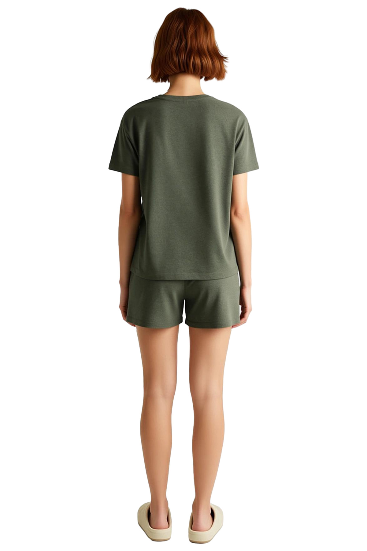 Kadın Örme Pijama Takımı Kısa Kol Regular Kalıp Yazlık Şık Görünüm Özenle Seçilmiş