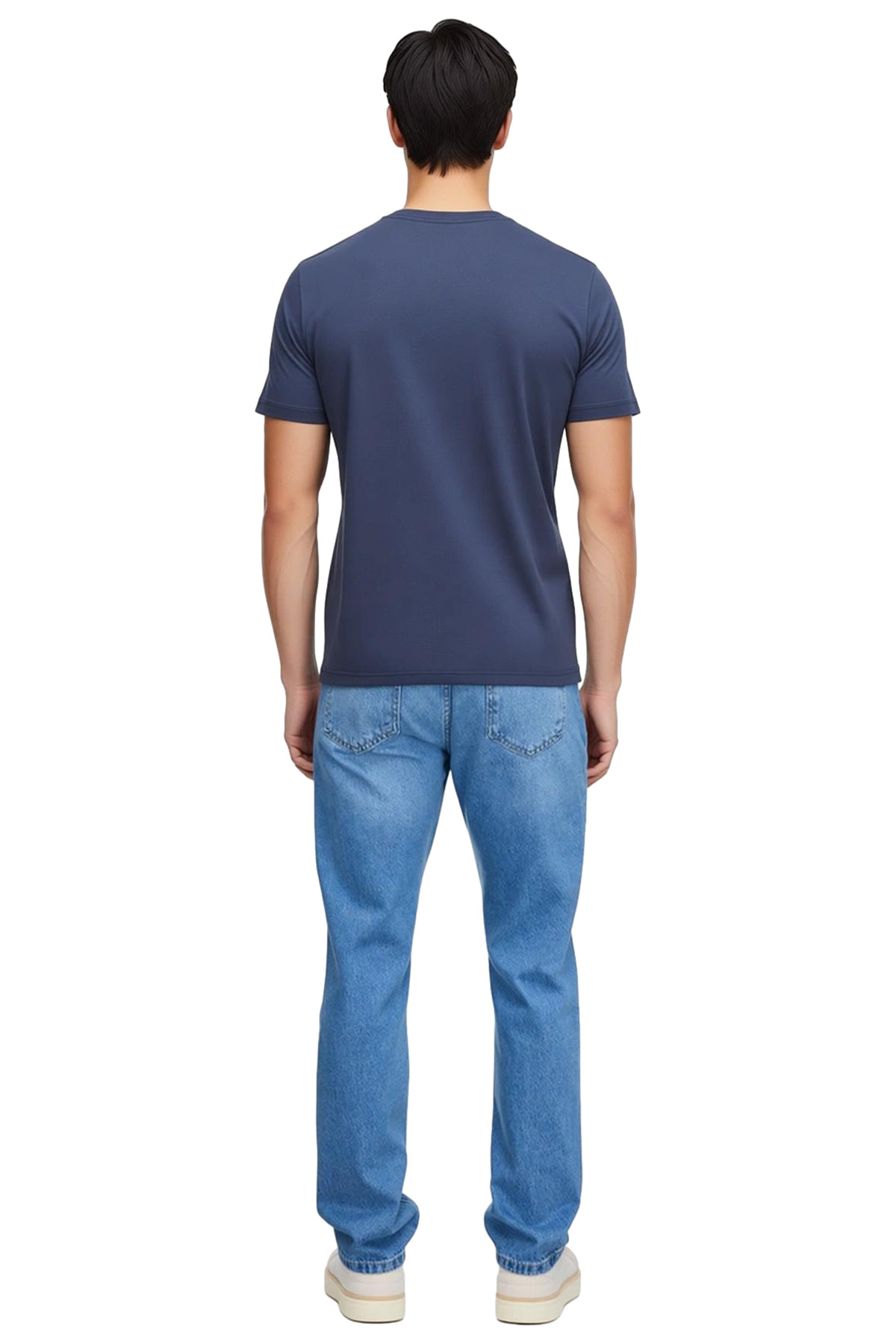 Erkek Moda Straight Fit Denim Kot Pantolon Pamuk Günlük Kullanım Hafta Sonu Mevsimlik Kullanım